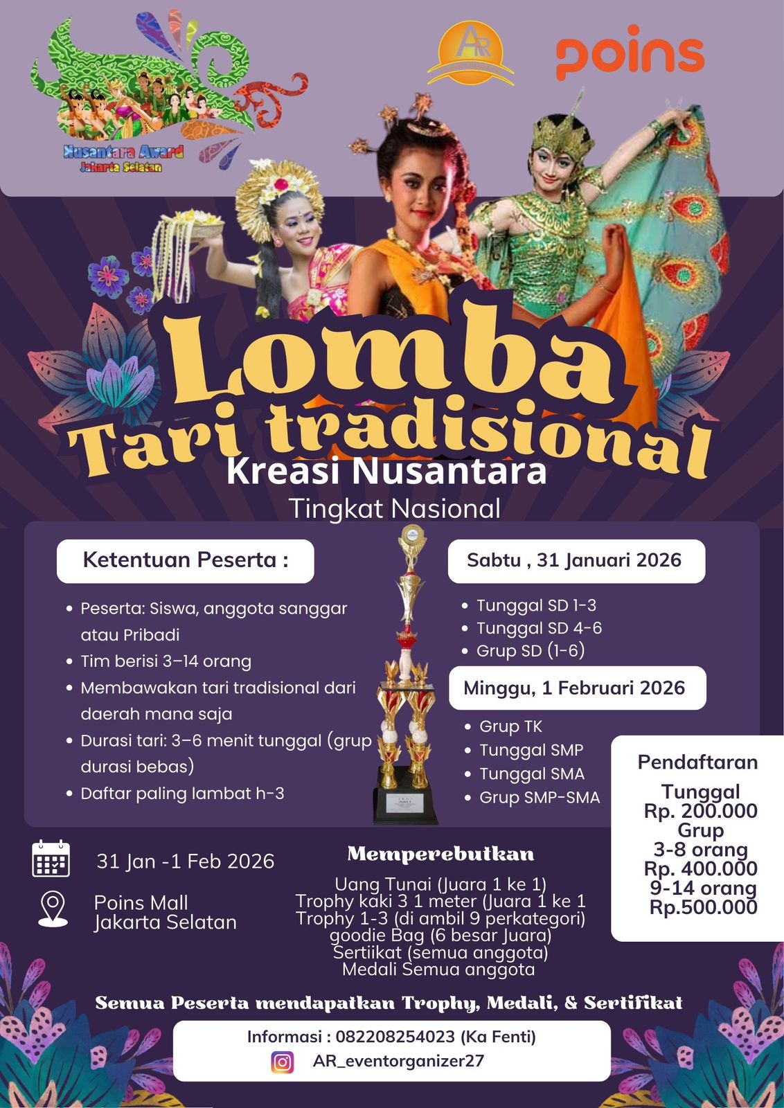 Lomba Tari Tradisional Kreasi Nusantara