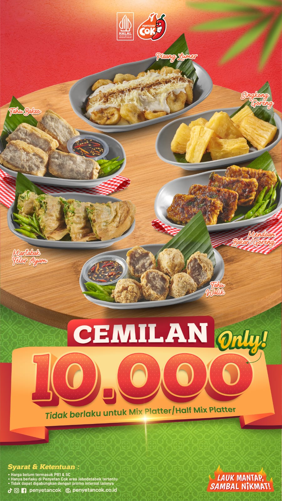 PROMO CEMILAN SPESIAL RAMADHAN ONLY 10.000 DI PENYETAN COK