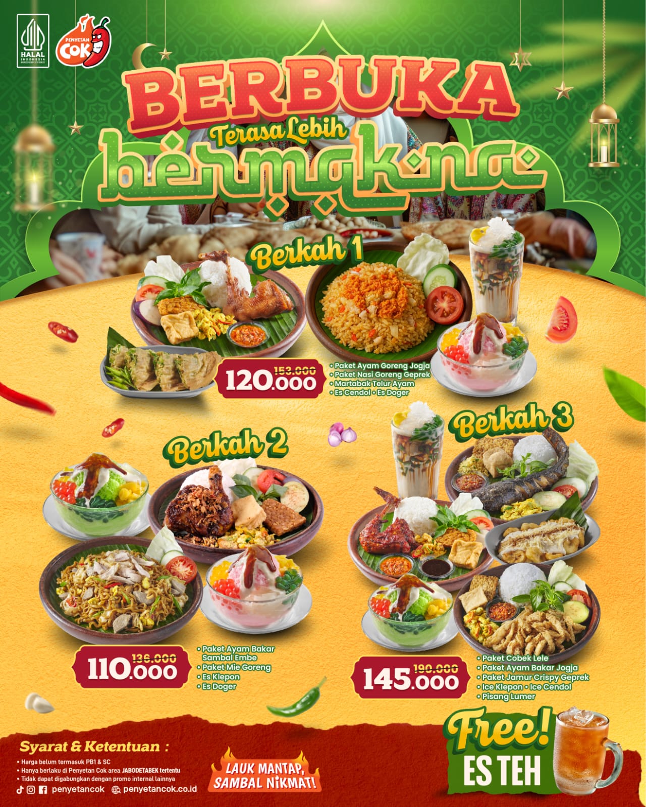 PROMO PAKET BERBUKA BERKAH SPESIAL RAMADHAN DI PENYETAN COK